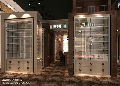 未来已来 动漫加盟店3D设计图展示，探索动漫设计的无限可能